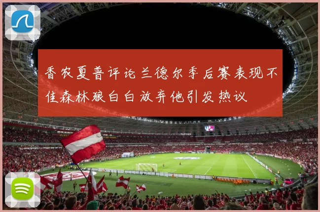 香农夏普评论兰德尔季后赛表现不佳森林狼白白放弃他引发热议